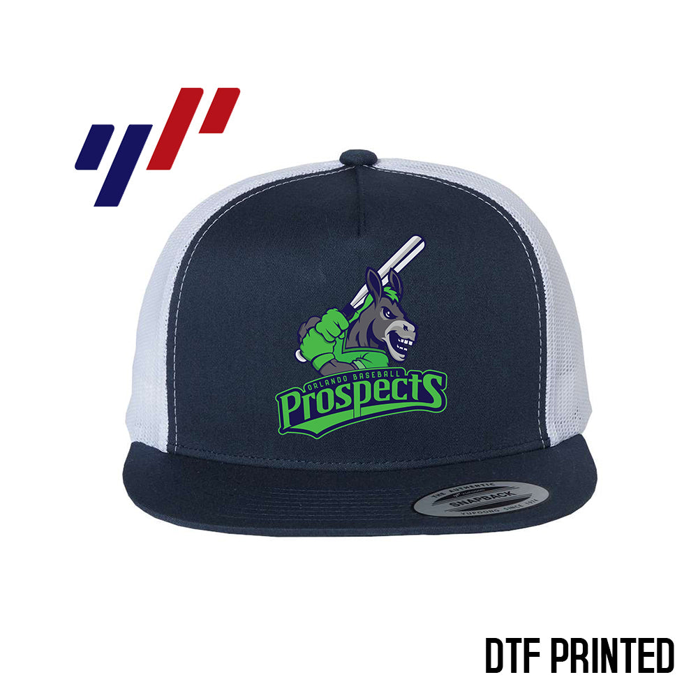 Yupoong 6006 Adult 5-Panel Classic Trucker Hat - DTF PRINTED - OPB - Swamp Donkeys