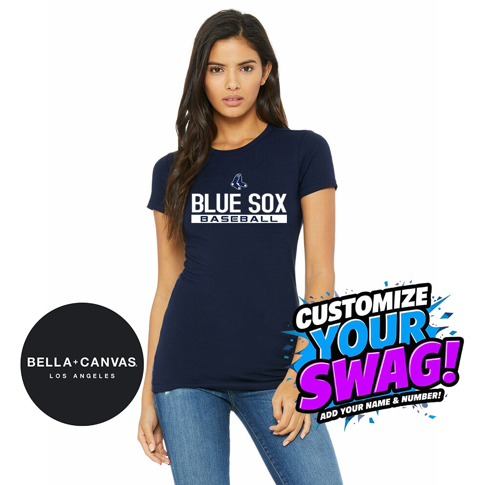 Bella + Canvas 6004 Women's The Favorite T-Shirt - Blue Sox Baseball