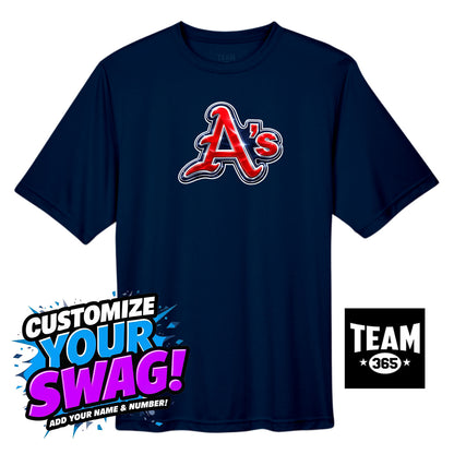 Team 365 Youth & Men's Zone Performance T-Shirt - Little Rock A's Baseball