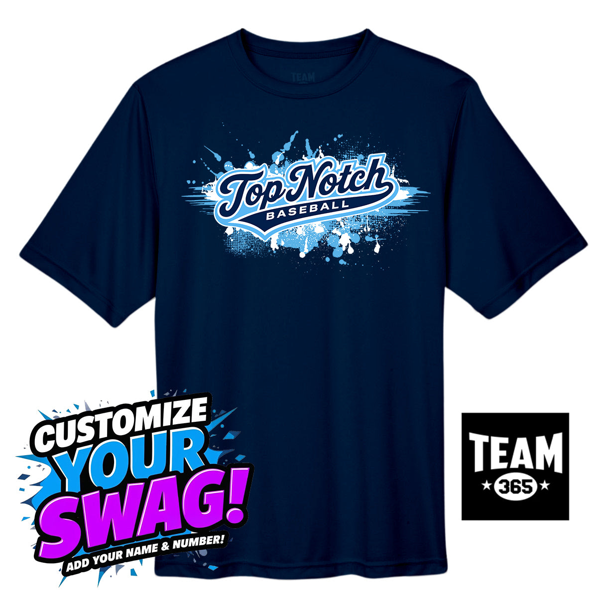 Team 365 Youth & Men's Zone Performance T-Shirt - Top Notch Baseball