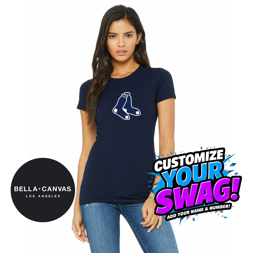 Bella + Canvas 6004 Women's The Favorite T-Shirt - Blue Sox Baseball
