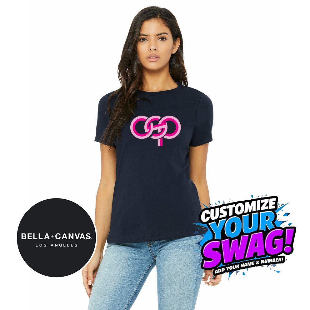 Bella + Canvas B6400 Women's Relaxed Jersey Short-Sleeve T-Shirt - OSP Gorilla Queens Softball