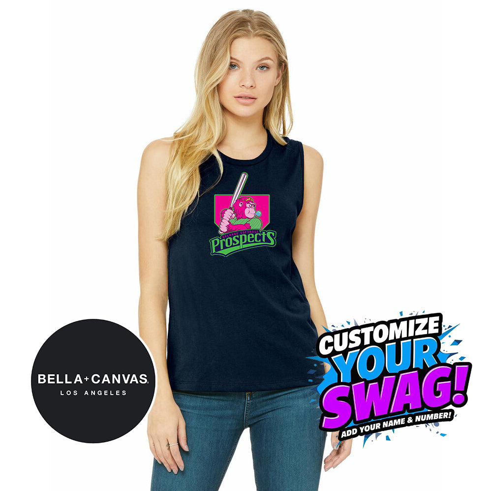 Bella + Canvas B6003 Women's Jersey Muscle Tank - OSP Gorilla Queens Softball