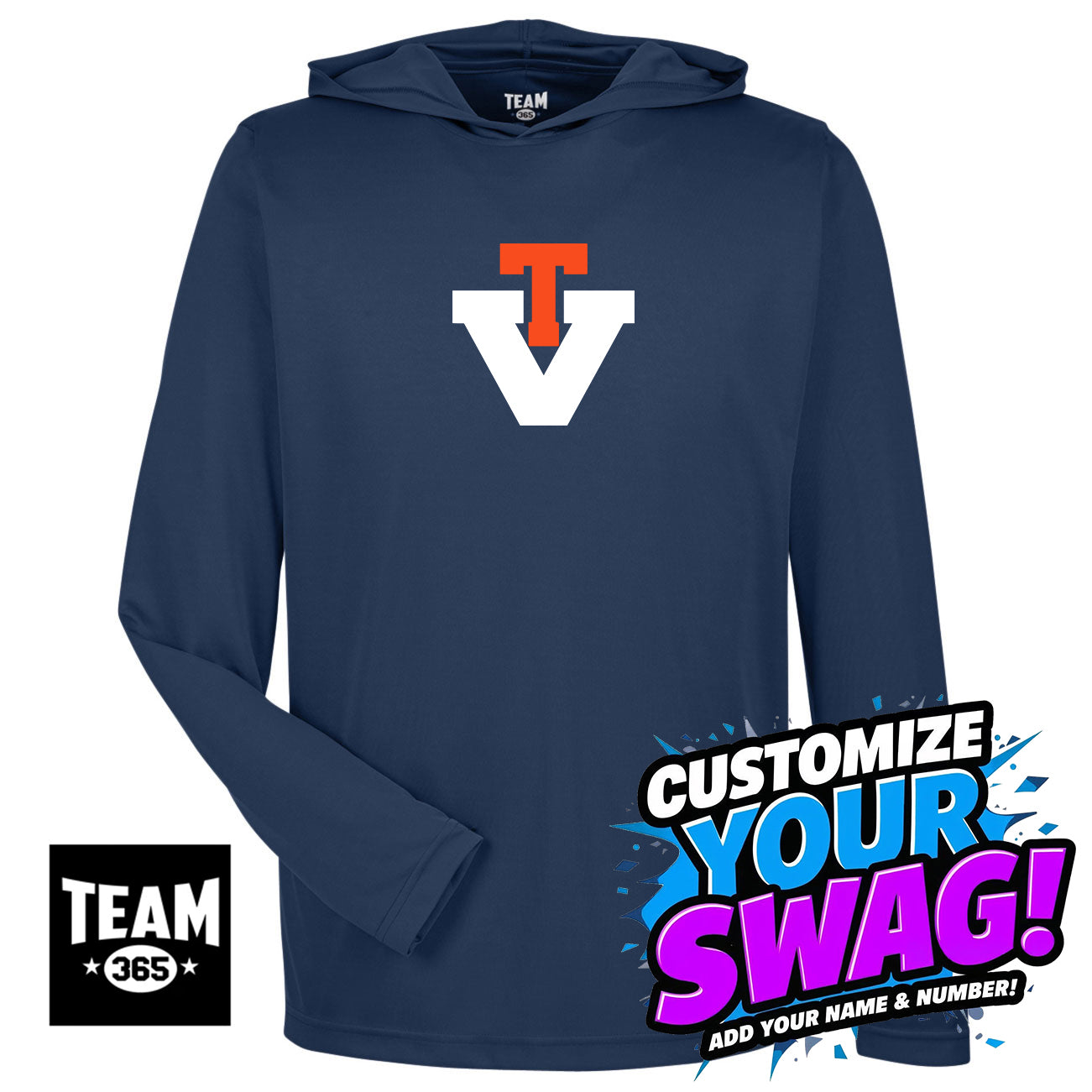 Team 365 Youth & Men's Zone Performance Hoodie - Team Virginia Baseball