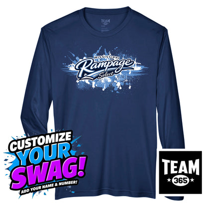Team 365 Youth & Men's Zone Performance Long-Sleeve T-Shirt - Mississippi Rampage Select Softball