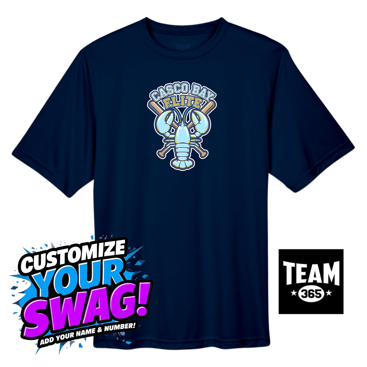 Team 365 Youth & Men's Zone Performance T-Shirt - Casco Bay Elite Baseball