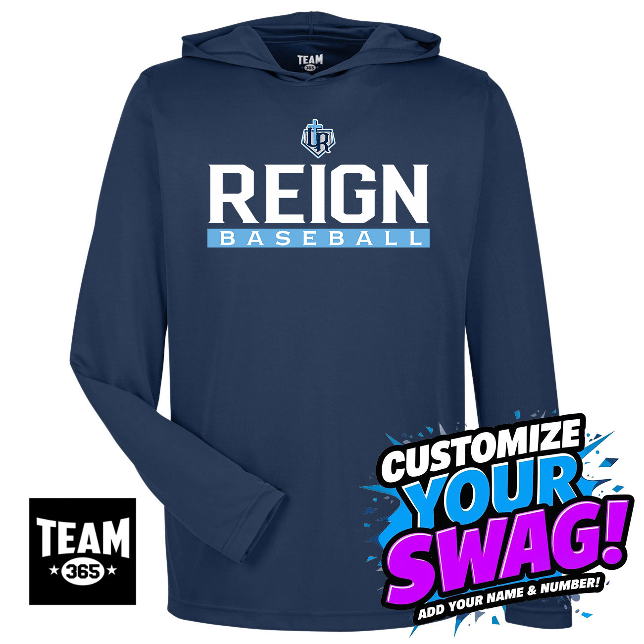 Team 365 Youth & Men's Zone Performance Hoodie - Reign Baseball