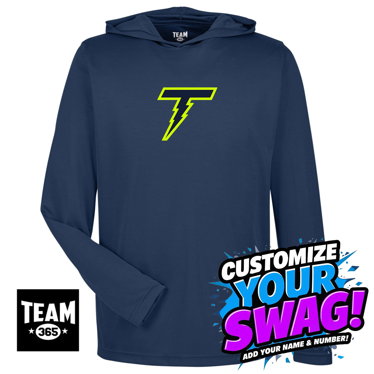 Team 365 Youth & Men's Zone Performance Hoodie - Ponte Vedra Thunder Baseball