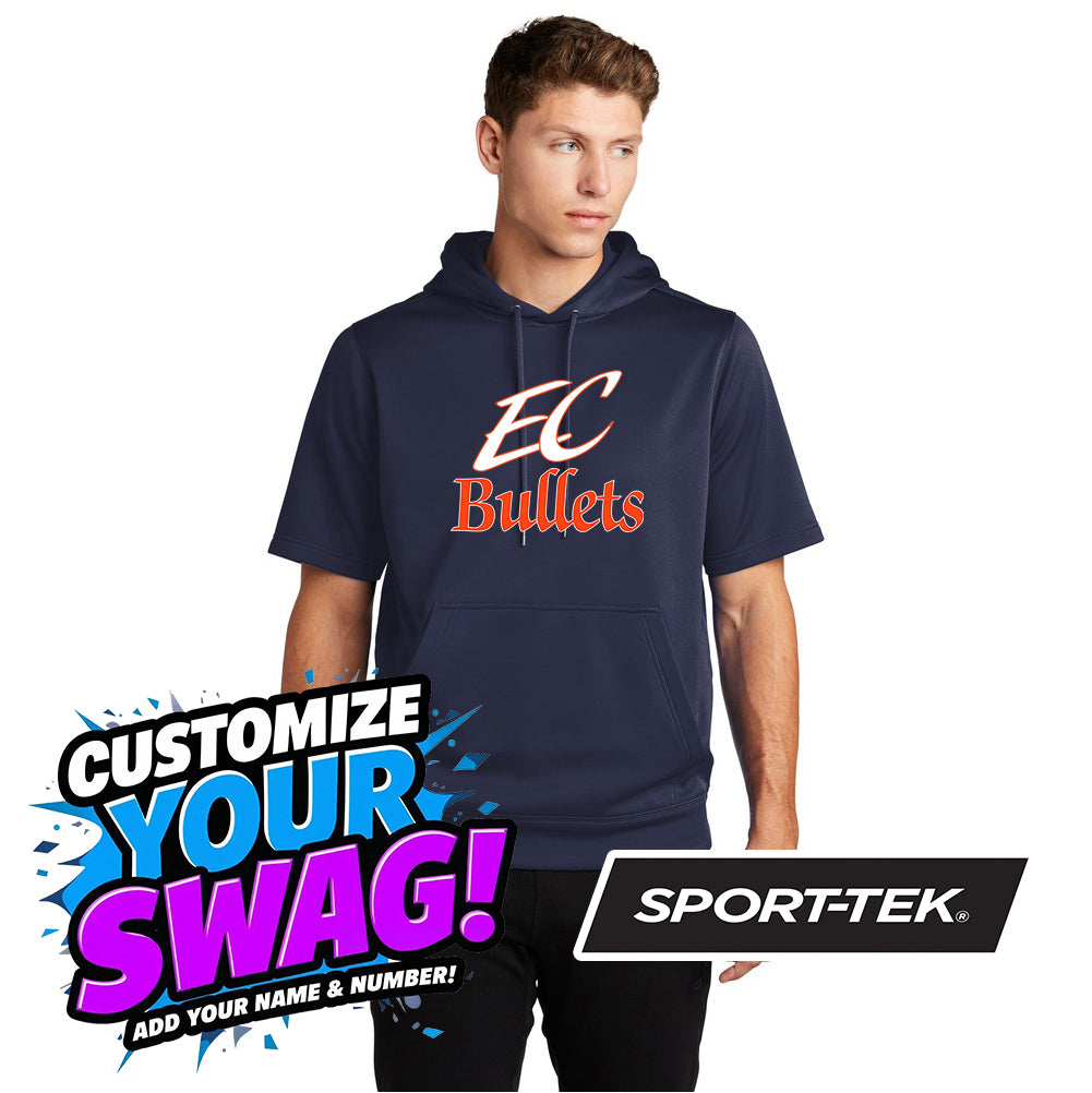 Sport-Tek Sport-Wick Fleece Short Sleeve Hooded Pullover ST251 - EC Bullets Softball