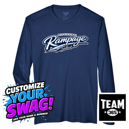 Team 365 Youth & Men's Zone Performance Long-Sleeve T-Shirt - Mississippi Rampage Select Softball