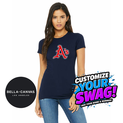 Bella + Canvas 6004 Women's The Favorite T-Shirt - Little Rock A's Baseball