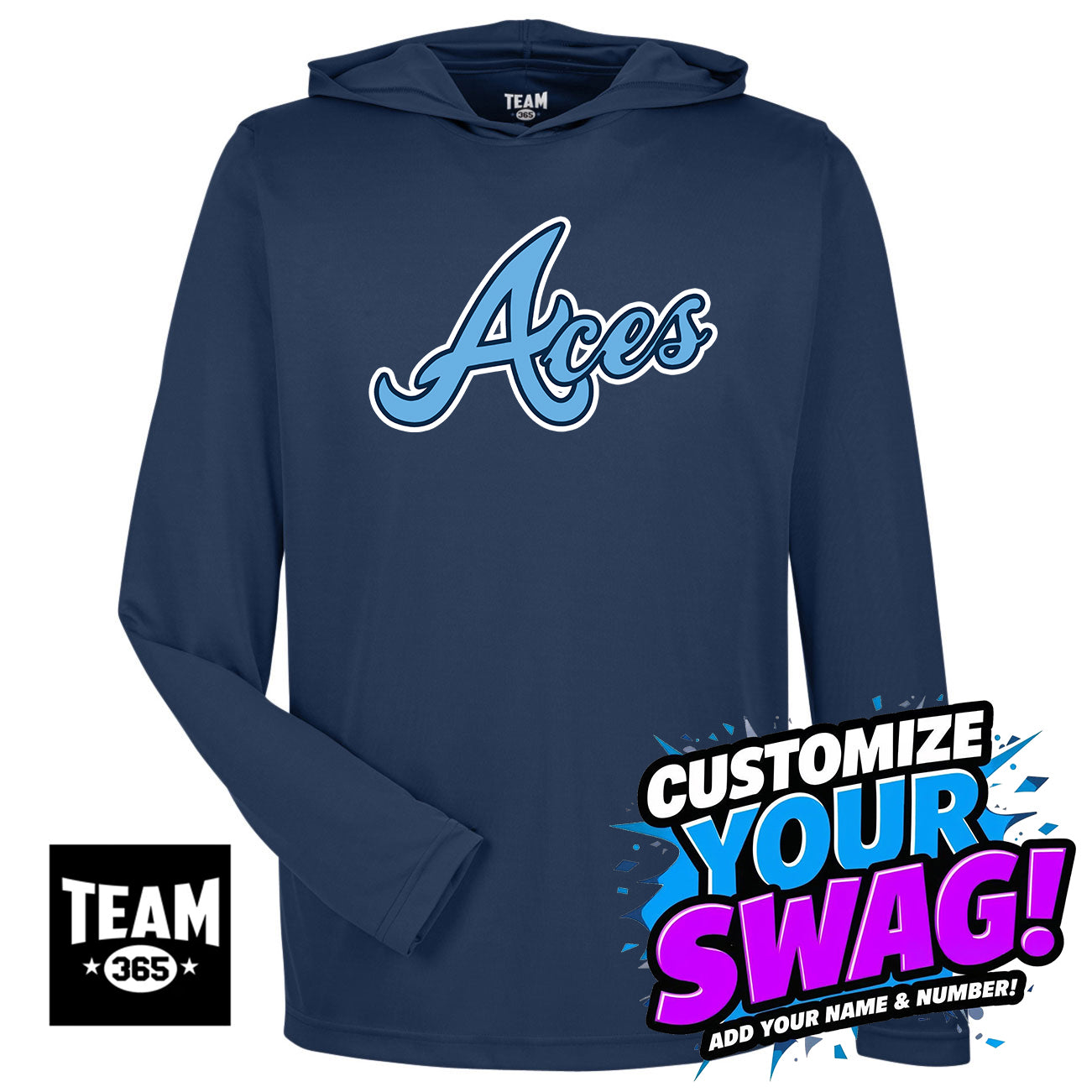 Team 365 Youth & Men's Zone Performance Hoodie - Aces Baseball