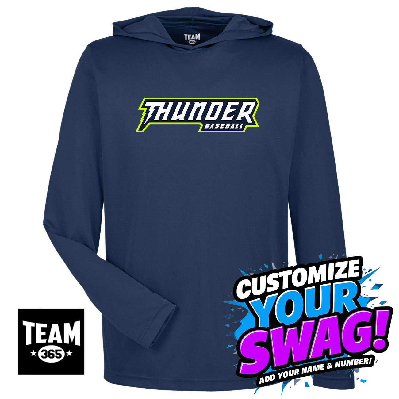 Team 365 Youth & Men's Zone Performance Hoodie - Ponte Vedra Thunder Baseball