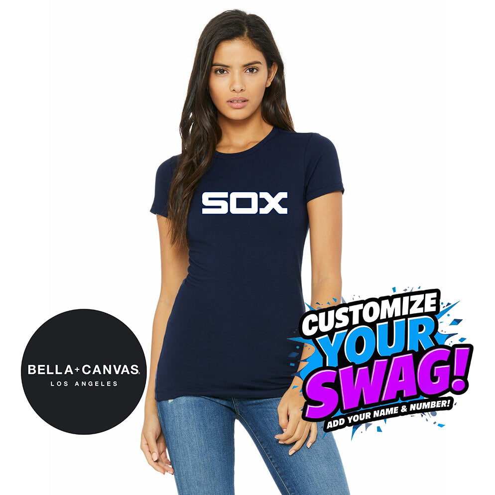 Bella + Canvas 6004 Women's The Favorite T-Shirt - Blue Sox Baseball