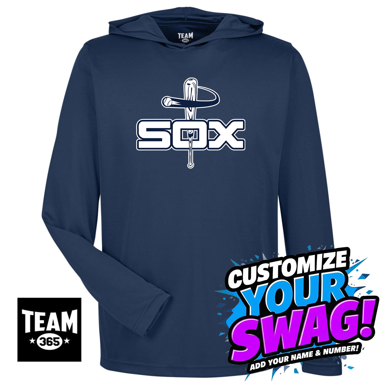 Team 365 Youth & Men's Zone Performance Hoodie - East Coast Sox Baseball