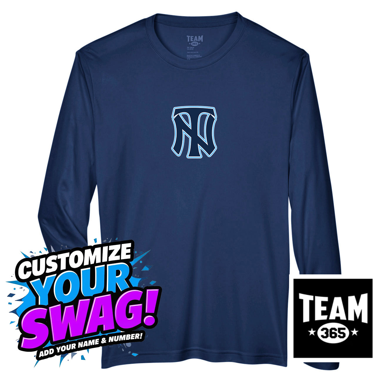 Team 365 Youth & Men's Zone Performance Long-Sleeve T-Shirt - Top Notch Baseball