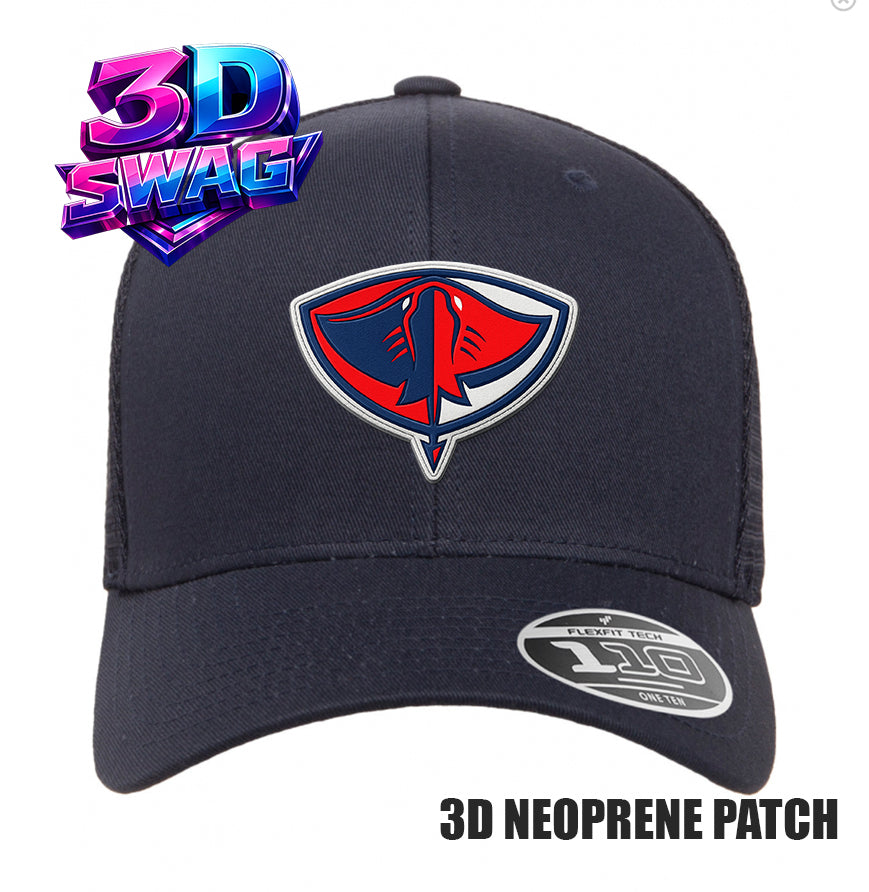 PASCO STINGERS - 3D PATCH TEAM HATS - Flexfit 110M Mesh Hat