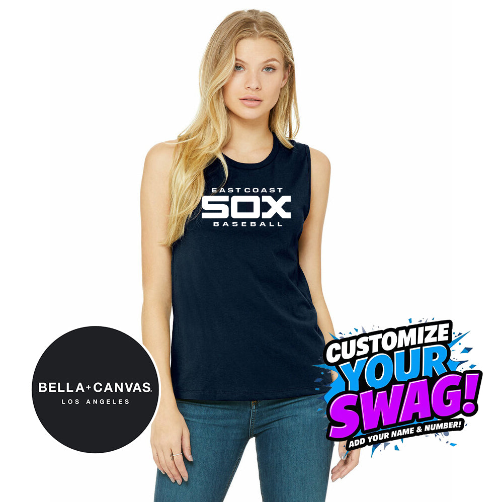 Bella + Canvas B6003 Women's Jersey Muscle Tank - East Coast Sox Baseball
