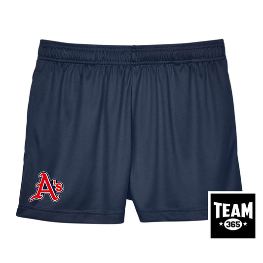 Team 365 TT11SHW Women's Zone Performance Short - Little Rock A's Baseball