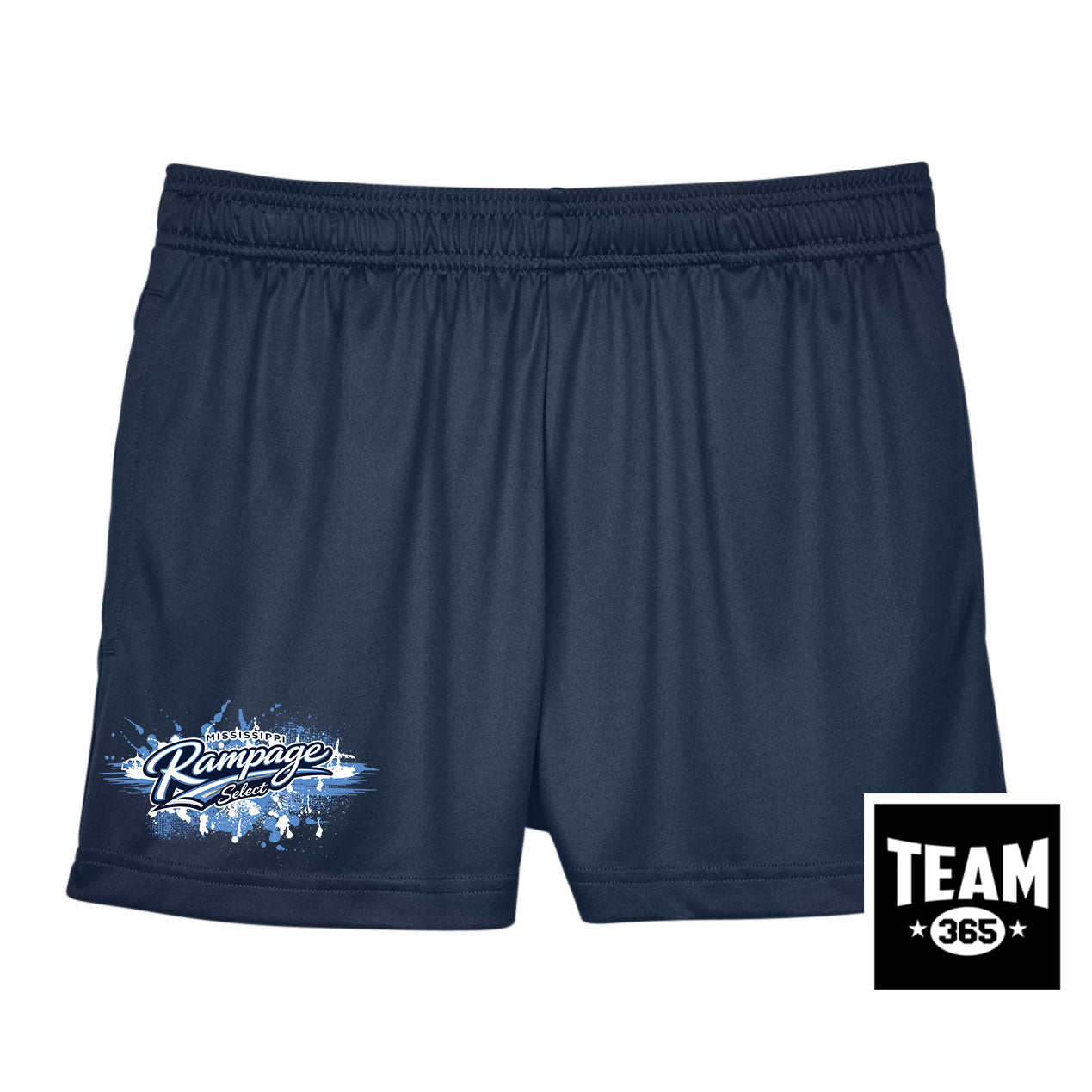 Team 365 TT11SHW Women's Zone Performance Short - Mississippi Rampage Select Softball