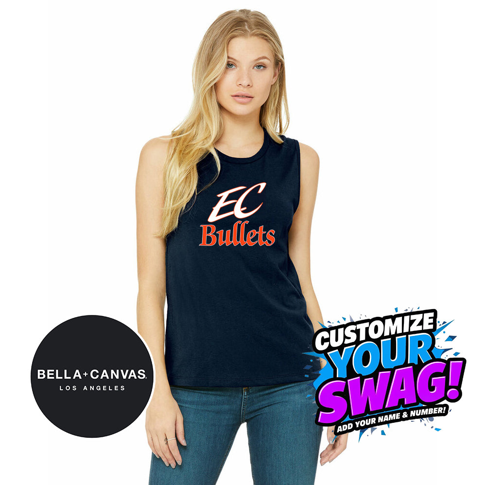 Bella + Canvas B6003 Women's Jersey Muscle Tank - EC Bullets Softball