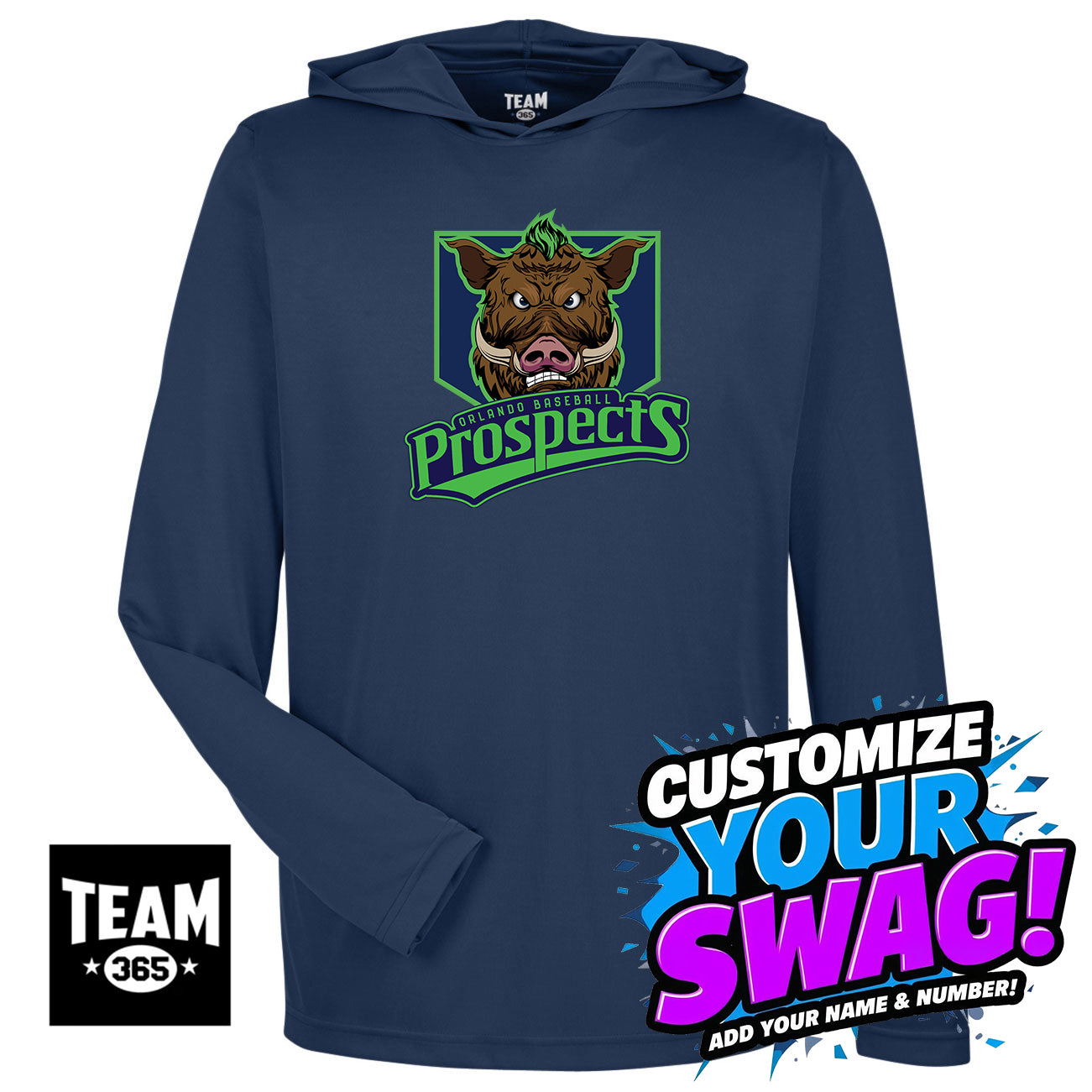 Team 365 Youth & Men's Zone Performance Hoodie - OBP War Hogs