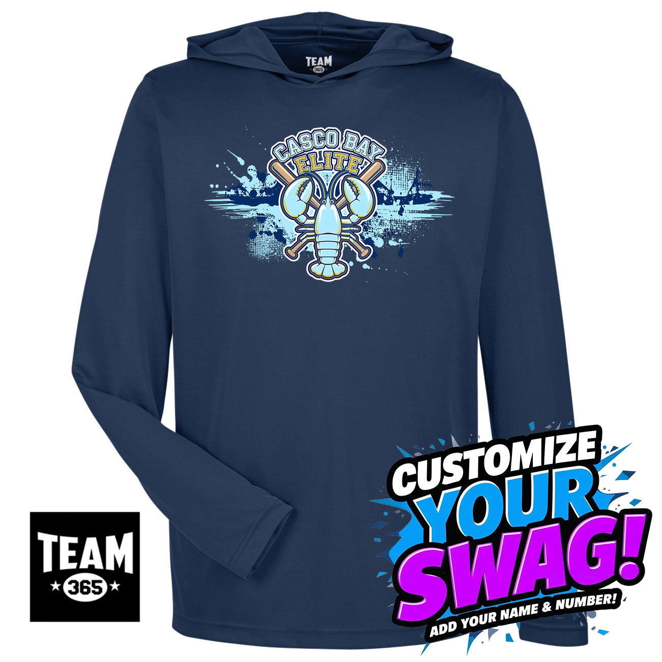 Team 365 Youth & Men's Zone Performance Hoodie - Casco Bay Elite Baseball