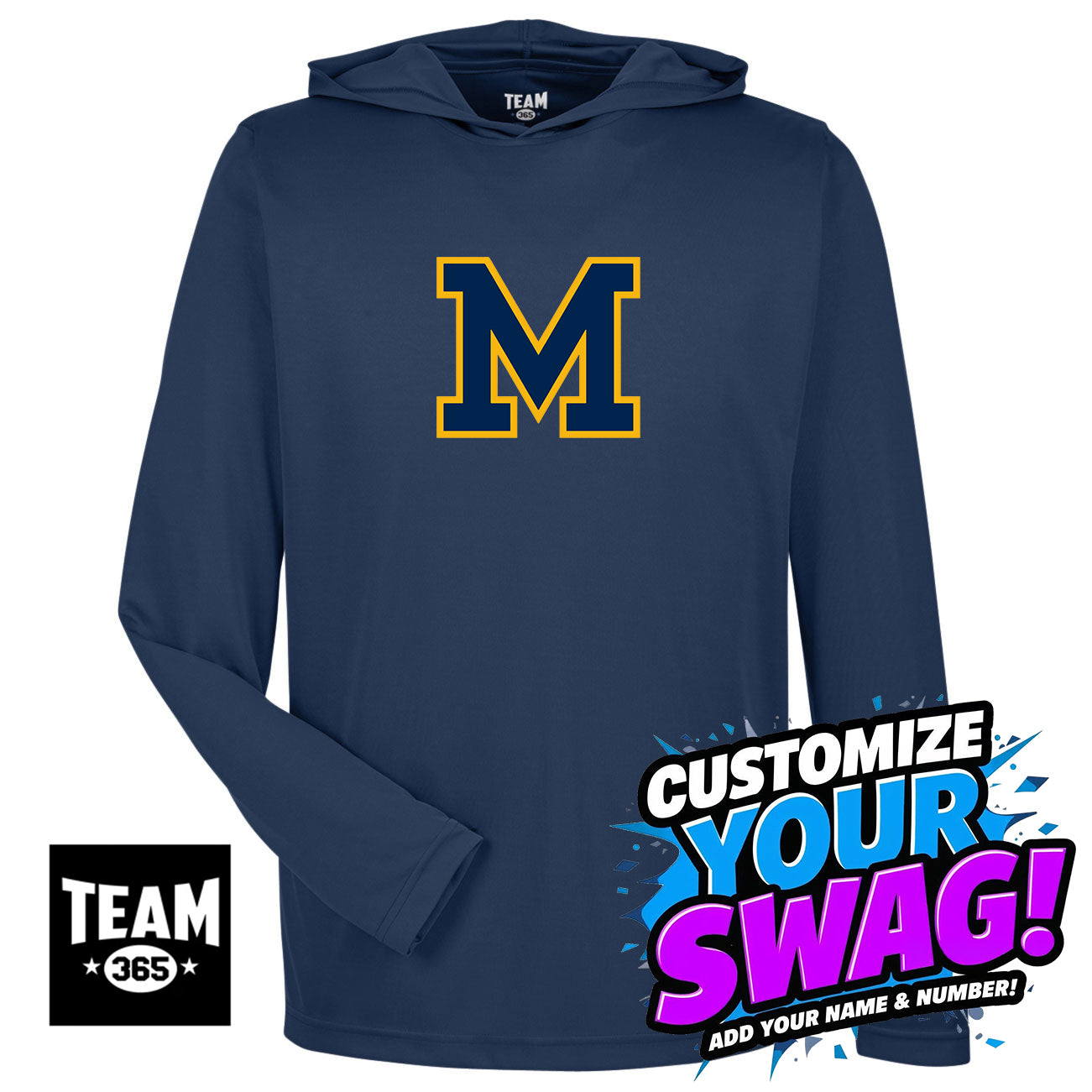Team 365 Youth & Men's Zone Performance Hoodie - Midland Baseball