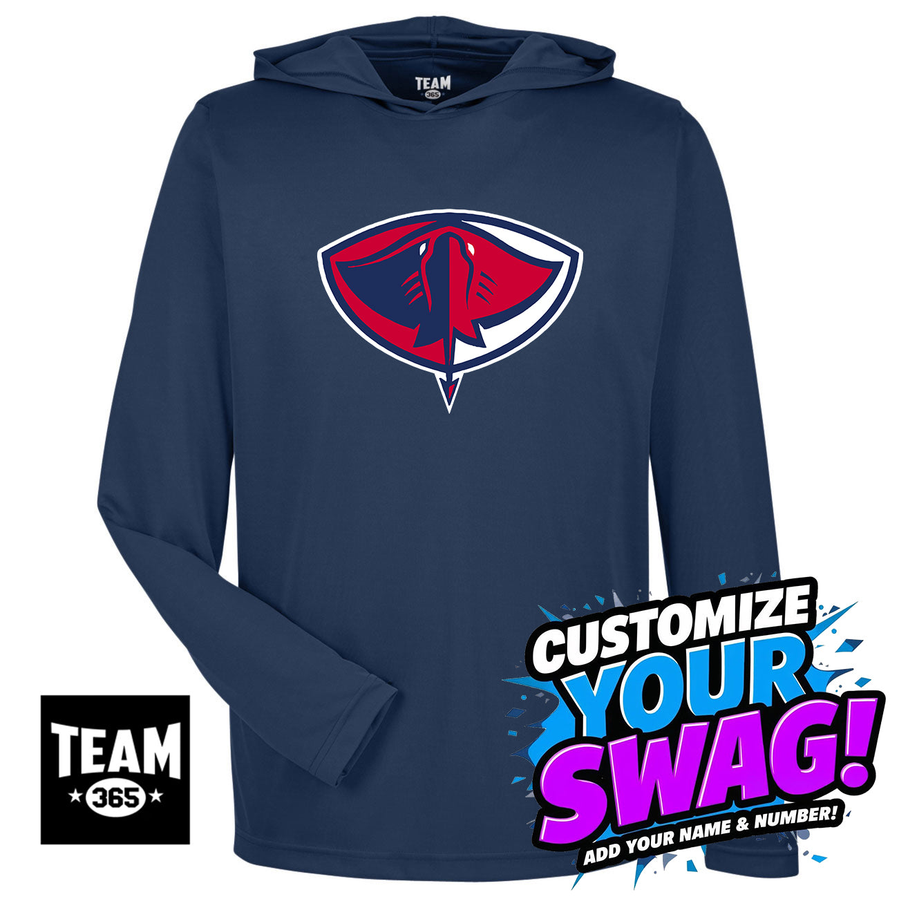 Team 365 Youth & Men's Zone Performance Hoodie - Pasco Stingers Baseball