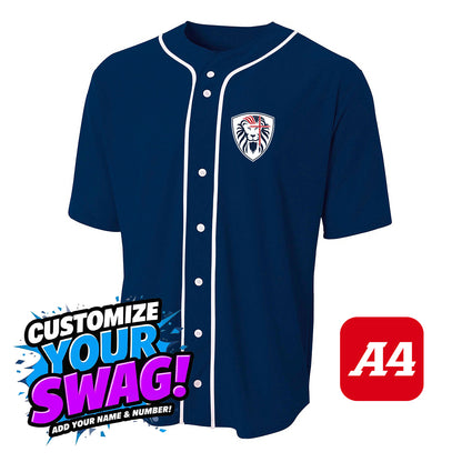 A4 Apparel N4184 Game Day Classic Baseball Jersey - Orlando Lions Baseball