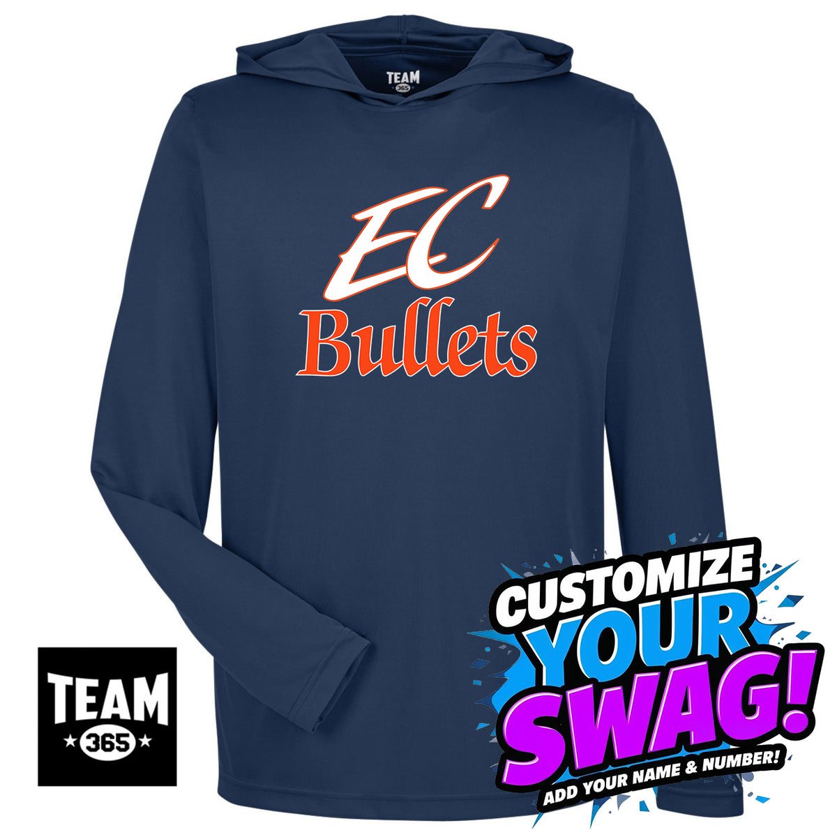 Team 365 Youth & Men's Zone Performance Hoodie - EC Bullets Softball