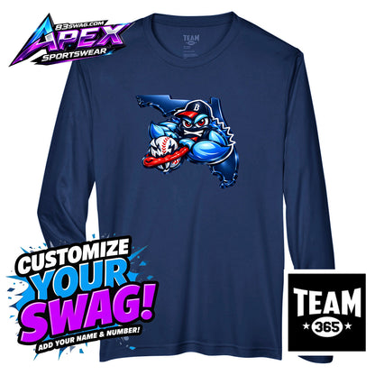 APEX Team 365 Youth & Men's Zone Performance Long-Sleeve T-Shirt - FCA Blueclaws Baseball