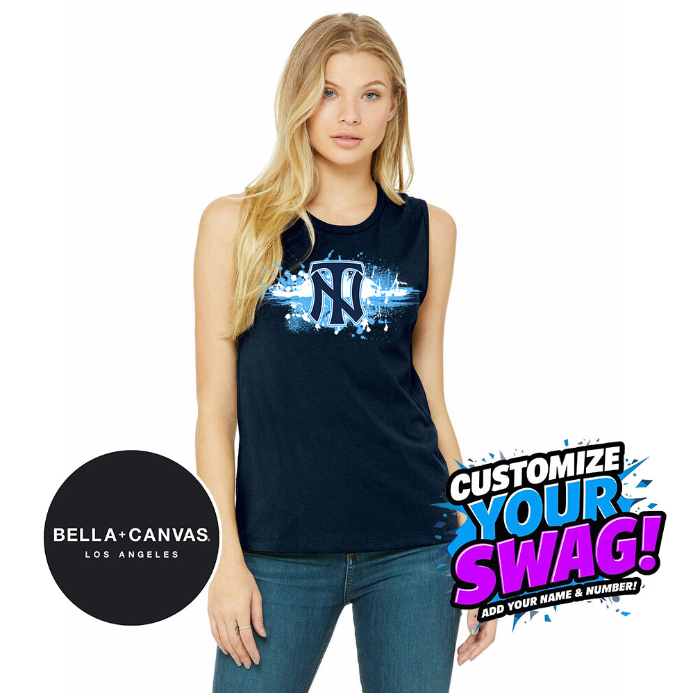 Bella + Canvas B6003 Women's Jersey Muscle Tank - Top Notch Baseball