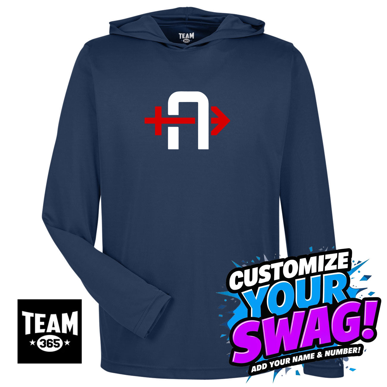 Team 365 Youth & Men's Zone Performance Hoodie - Arrows Baseball