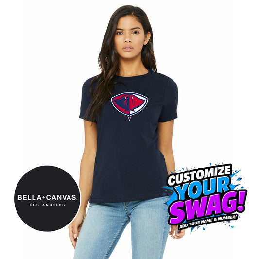 Bella + Canvas B6400 Women's Relaxed Jersey Short-Sleeve T-Shirt - Pasco Stingers Baseball