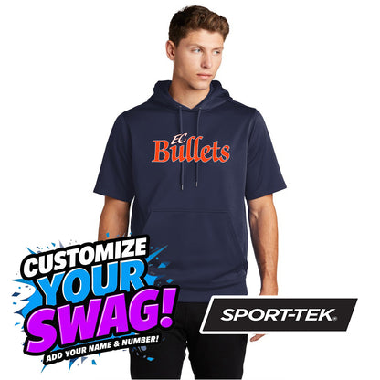 Sport-Tek Sport-Wick Fleece Short Sleeve Hooded Pullover ST251 - EC Bullets Softball