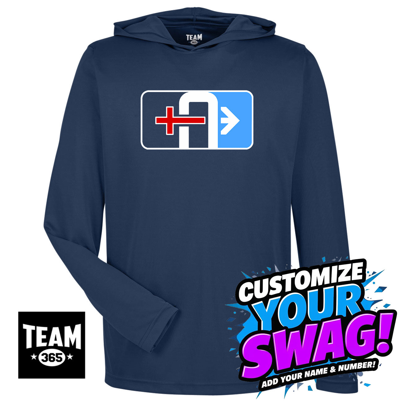 Team 365 Youth & Men's Zone Performance Hoodie - Arrows Baseball