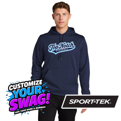 Sport-Tek Sport-Wick Fleece Hooded Pullover F244 - Top Notch Baseball