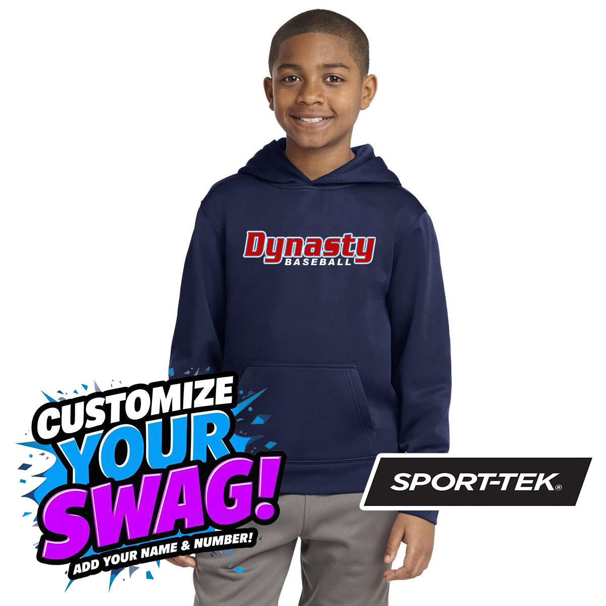 Sport-Tek Youth Sport-Wick Fleece Hooded Pullover YST244 - North Florida Dynasty