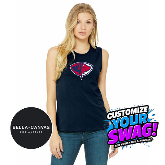 Bella + Canvas B6003 Women's Jersey Muscle Tank - Pasco Stingers Baseball