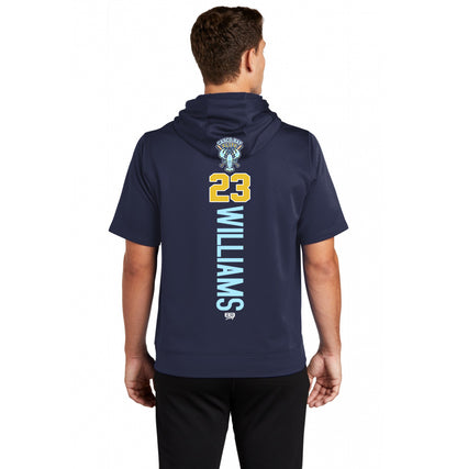 Sport-Tek Sport-Wick Fleece Short Sleeve Hooded Pullover ST251 - Casco Bay Elite Baseball
