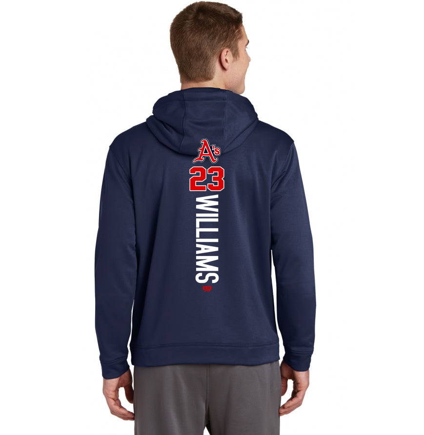 Sport-Tek Sport-Wick Fleece Hooded Pullover F244 - Little Rock A's Baseball