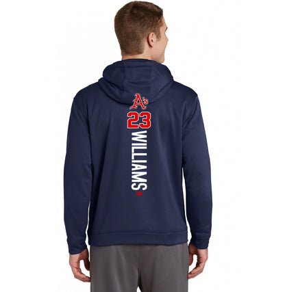 Sport-Tek Sport-Wick Fleece Hooded Pullover F244 - Little Rock A's Baseball