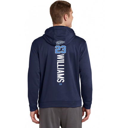 Sport-Tek Sport-Wick Fleece Hooded Pullover F244 - Mississippi Rampage Select Softball