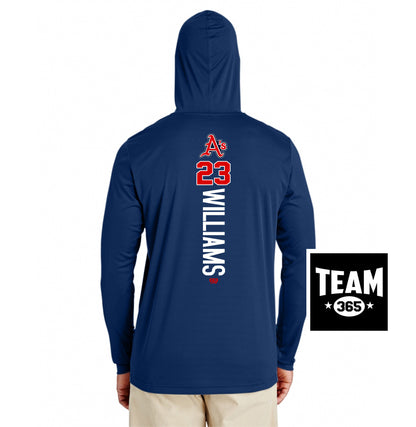 Team 365 Youth & Men's Zone Performance Hoodie - Little Rock A's Baseball