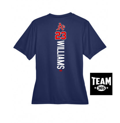 Team 365 TT11W Women's Zone Performance T-Shirt - Little Rock A's Baseball