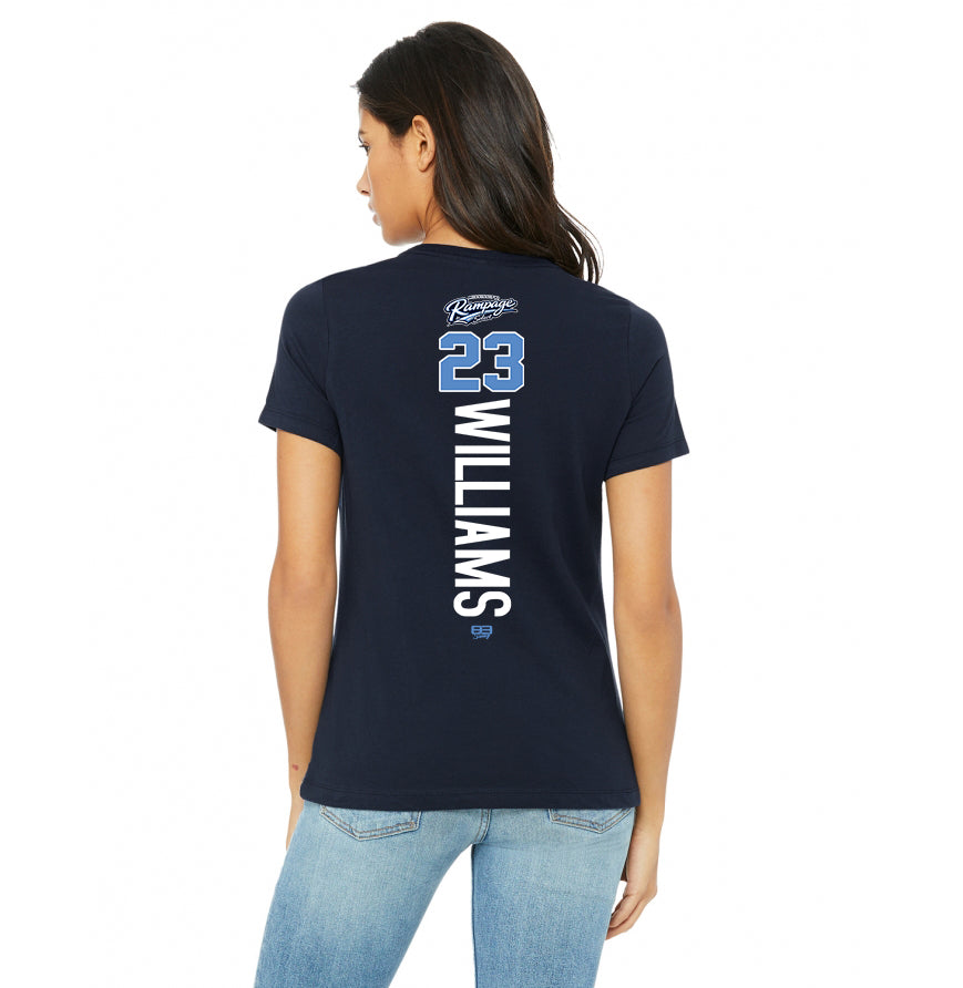 Bella + Canvas B6400 Women's Relaxed Jersey Short-Sleeve T-Shirt - Mississippi Rampage Select Softball
