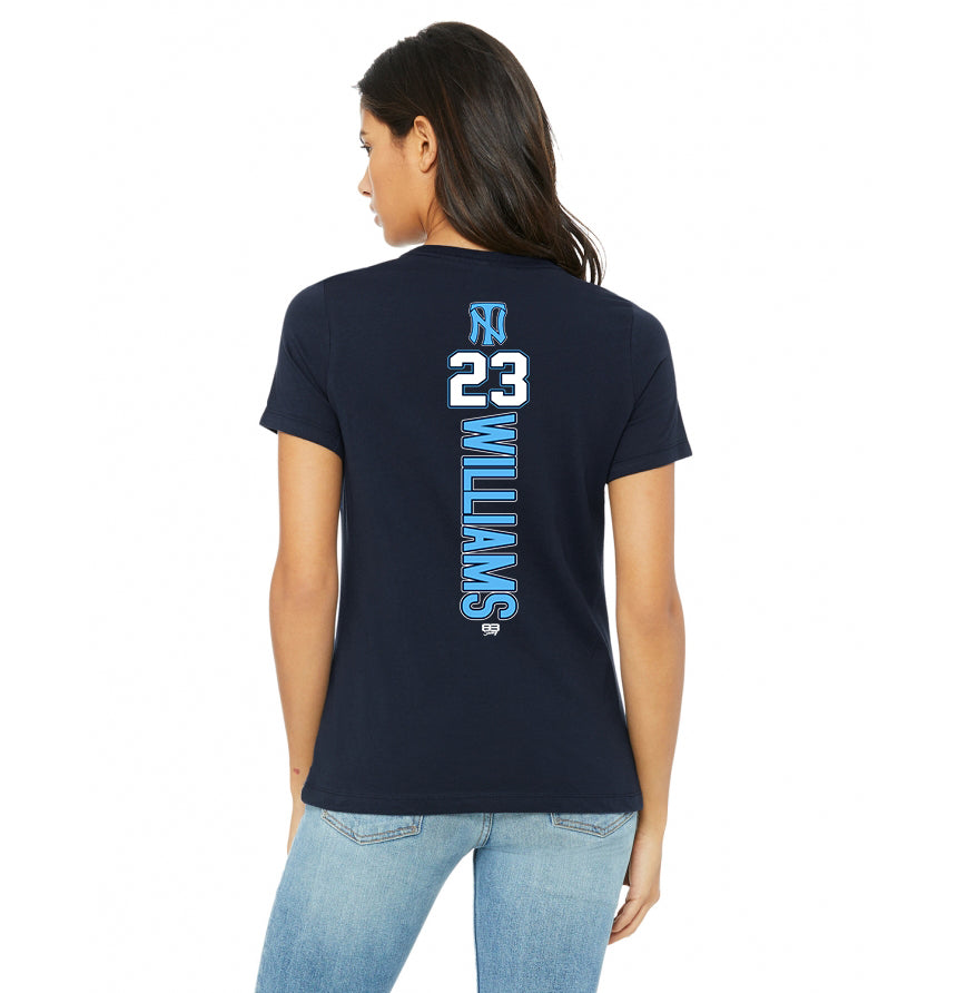 Bella + Canvas B6400 Women's Relaxed Jersey Short-Sleeve T-Shirt - Top Notch Baseball
