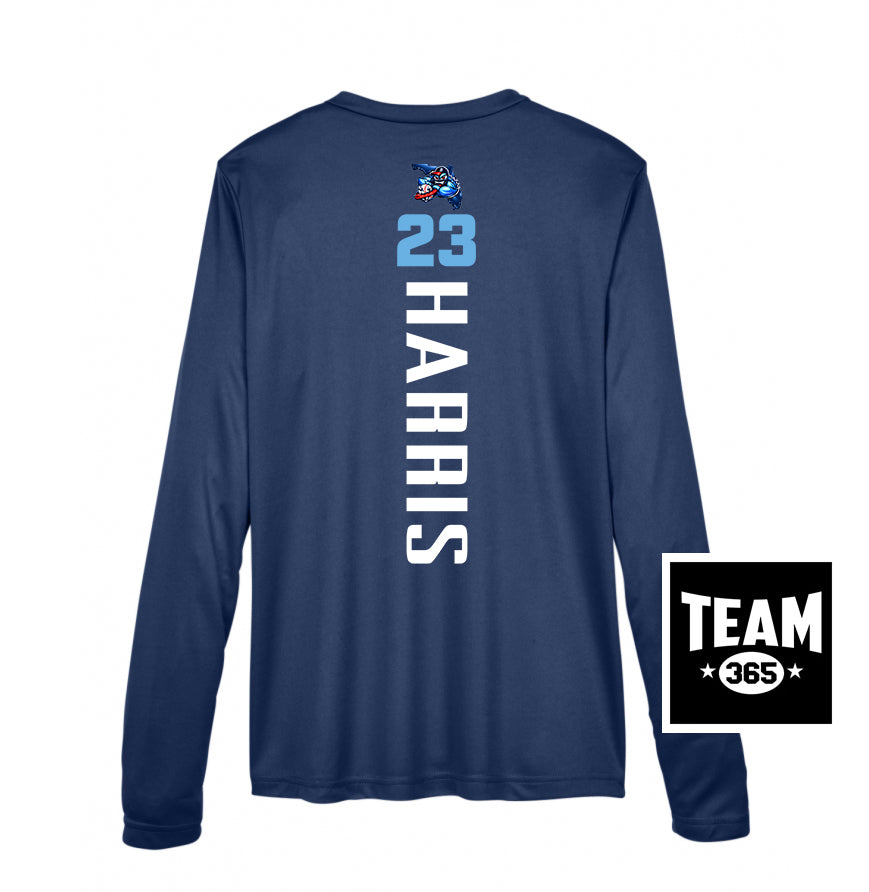 APEX Team 365 TT11WL Women's Zone Performance Long-Sleeve T-Shirt - FCA Blueclaws Baseball