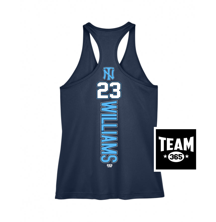 Team 365 TT11WRC Women's Zone Performance Racerback Tank - Top Notch Baseball